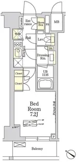東京都港区南麻布1【マンション】の間取り