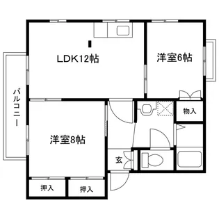 ライフタウンロイヤルC【2階】の間取り