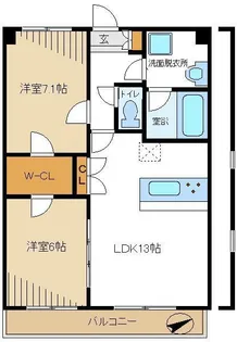 レシディール【1階】の間取り