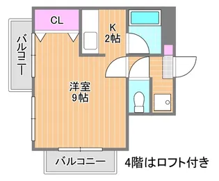 ジュネス南方【2階】の間取り