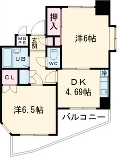 2DKの間取り画像