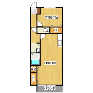 ヴィヴレ平井B【2階】の間取り