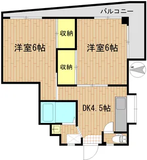 新明ハイム【3階】の間取り