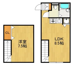 神奈川県横浜市港北区大曽根1【マンション】の間取り