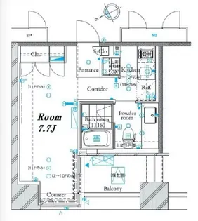 ザ・タワー芝浦【3階】の間取り