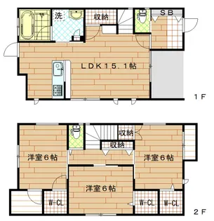 埼玉県和光市下新倉4【一戸建】の間取り