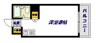 ロイヤル神川【4階】の間取り