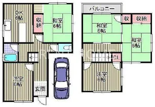 大阪府羽曳野市島泉7【一戸建】の間取り