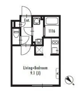 東京都目黒区中目黒3【マンション】の間取り