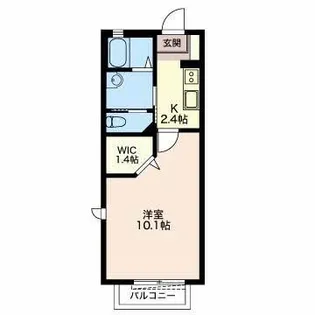 三重県四日市市大矢知町【アパート】の間取り