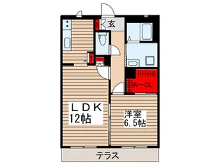 ビレッタK【1階】の間取り
