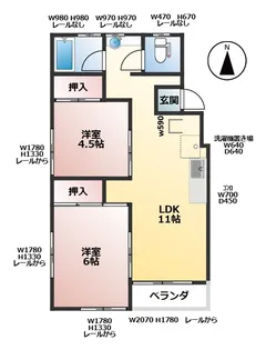 ベイヒル南花岡【3階】の間取り
