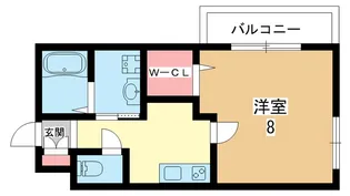 大阪府豊中市本町3【マンション】の間取り