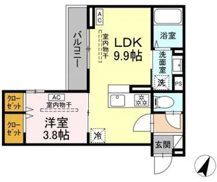 フラクタス相南1丁目【3階】の間取り