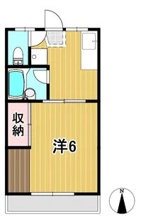 田名部学生アパート【2階】の間取り