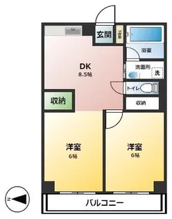 第2幸栄ビル【3階】の間取り