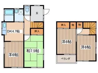 神奈川県横浜市瀬谷区宮沢2【一戸建】の間取り