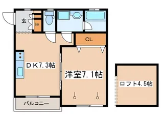 HIROハウス【2階】の間取り