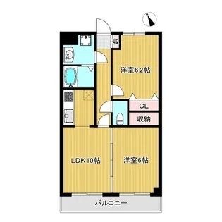 サン・ステージ木内【6階】の間取り