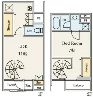 四谷アパートメント【1階】の間取り