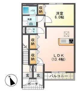 ミートソレイユ(Meet Soleri)【1階】の間取り