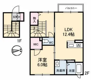 シャーメゾンKOBATAII【2階】の間取り