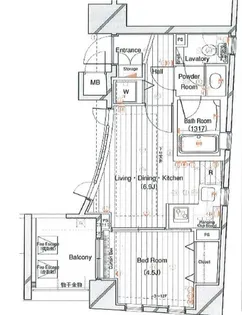 レックス赤坂レジデンス【9階】の間取り