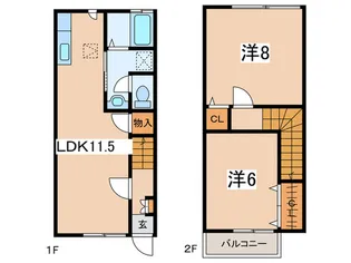神奈川県小田原市穴部新田【一戸建】の間取り