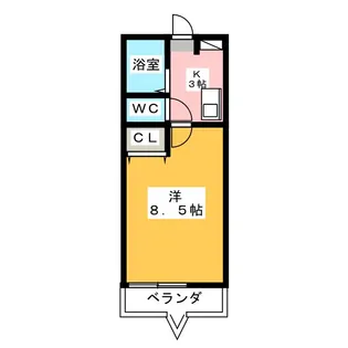 グローリーヤナセ【2階】の間取り