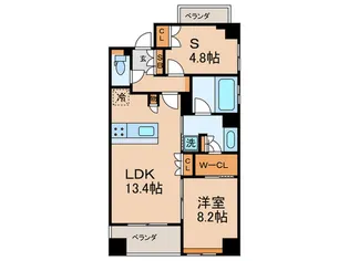 ブランズ京都烏丸御池【6階】の間取り