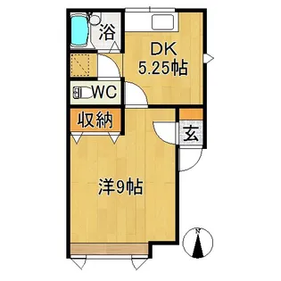 アミティたちばな【2階】の間取り
