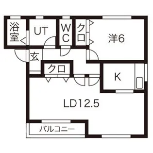 コーポ JKL J棟【2階】の間取り