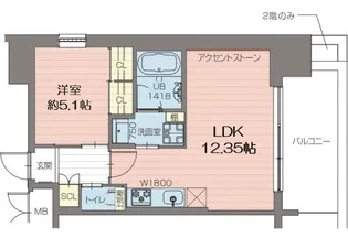 プレジオ阿波座【9階】の間取り