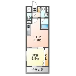 セイワコート羽曳野【1階】の間取り