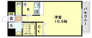 エイペックス上本町【5階】の間取り