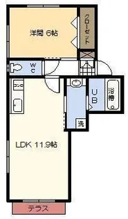 PAMshuPAM A棟【1階】の間取り