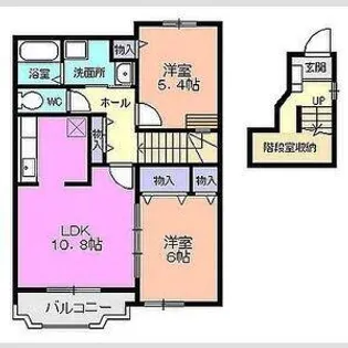 フィールド裕 B棟【2階】の間取り