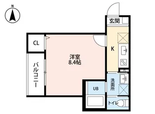 ブランノワール南仙台【2階】の間取り