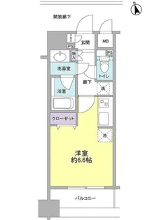 プラティーク三軒茶屋【10階】の間取り