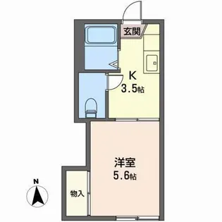 メゾン北五番丁【1階】の間取り