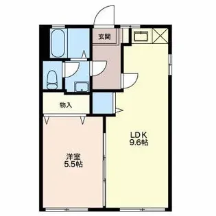 タウニー仲山【1階】の間取り