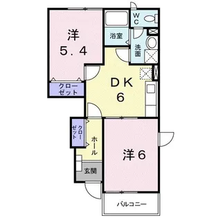 サウス・サバーブズ A【1階】の間取り