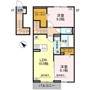 グランフルール【2階】の間取り