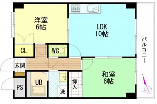 プラティーク川島【4階】の間取り