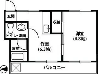 クレストコート藤沢【3階】の間取り