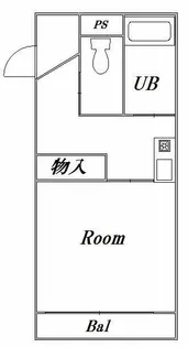 メゾンカワイ【4階】の間取り