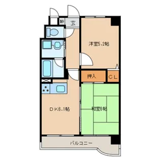 ライオンズマンション長住南3【4階】の間取り