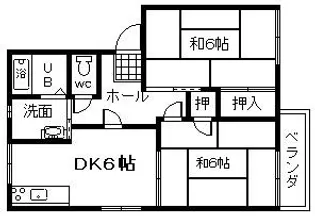 ドエルみなもと B棟【2階】の間取り