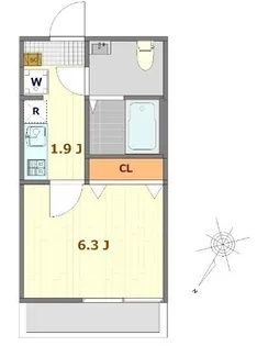 キャメル南古谷駅前通C棟【2階】の間取り