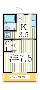 コーポ第二サンライズ【2階】の間取り